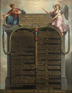 La déclaration des droits de l'homme et du citoyen - 1789